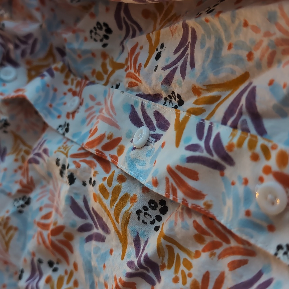 Colorful floral print dress shirt - Picture 5 of 5